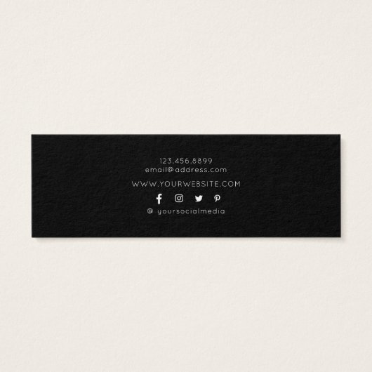 Wilde bloemen ・ Verdien Hoops Studs Display Kaart (Achterkant)