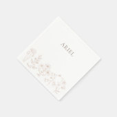 Wilde bloemen verjaardagsfeest elegante papieren s servet (Hoek)