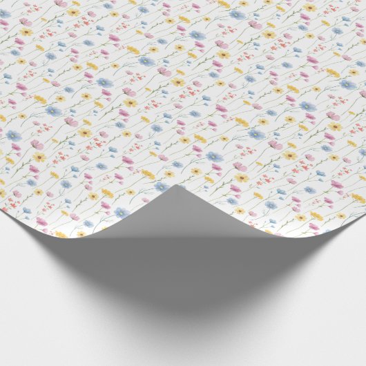 Wilde bloemen Verpakking papier (Hoek)