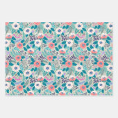 wilde bloemen Verpakkingspapier Reeks 3 Inpakpapier Vel (Voorkant)