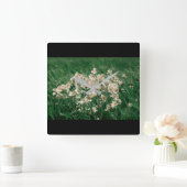 Wilde bloemen vierkante klok (Huis)