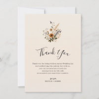 Wilde Bloemen Vintage Bloemen Boheemse Dank je