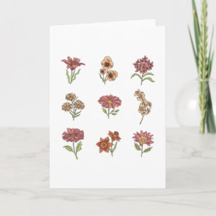 Wilde Bloemen Vintage Bloemen Botanisch Kaart