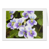 Wilde bloemen Violet/Floral/Waterverf Kijk (Voorkant Horizontaal)