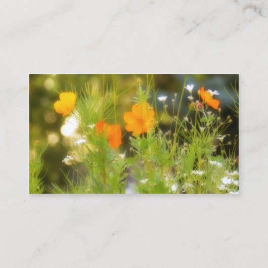  wilde bloemen visitekaartje (Achterkant)