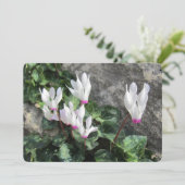 Wilde Bloemen Vlak Kerstkaart (Staand voorkant)