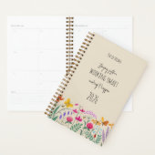 Wilde Bloemen Vlinder Bij Positieve Affirmatie Planner (Display)