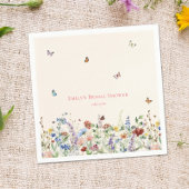 Wilde Bloemen & Vlinders Bruidsfeest Servetten