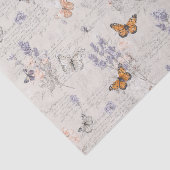 Wilde Bloemen Vlinders Tissuepapier (Detail)