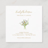 Wilde bloemen Voorveer Boheems visitekaartje (Achterkant)