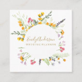 Wilde bloemen Voorveer Boheems visitekaartje (Voorkant)