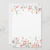 Wilde bloemen Vrijgezellenfeest Bingo Game douche Kaart (Achterkant)