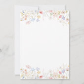 Wilde bloemen Vrijgezellenfeest Bingo Game douche Kaart (Achterkant)