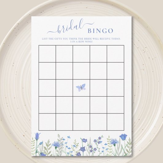 Wilde bloemen Vrijgezellenfeest Bingo Game Kaarten
