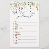 Wilde bloemen vrijgezellenfeest emoji pictionary g (Voorkant)