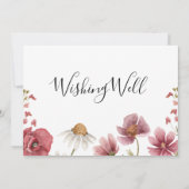 Wilde bloemen Vrijgezellenfeest Kaart (Achterkant)