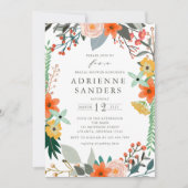 Wilde bloemen Vrijgezellenfeest Lijst Kaart (Voorkant)