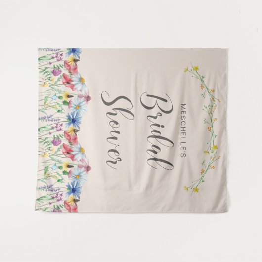 Wilde bloemen Vrijgezellenfeest van de tuinbouw Wandkleed (Voorkant (horizontaal))