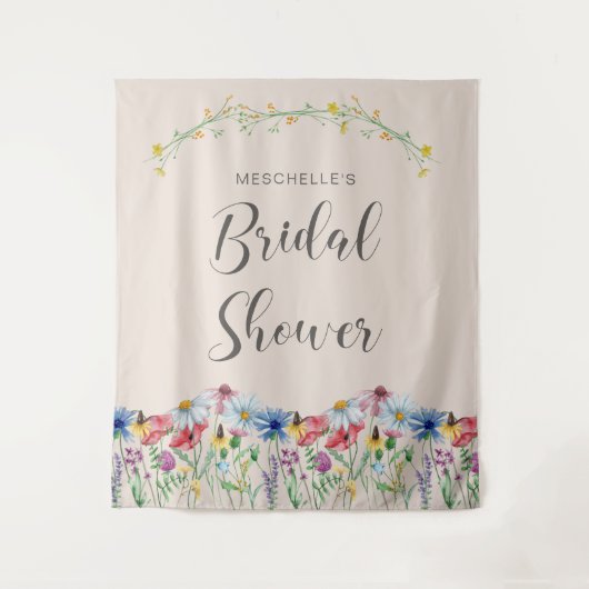 Wilde bloemen Vrijgezellenfeest van de tuinbouw Wandkleed (Voorkant)