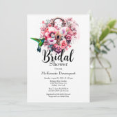 Wilde bloemen - Vrijgezellenfeest voor het sleutel Kaart (Staand voorkant)