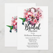 Wilde bloemen - Vrijgezellenfeest voor het sleutel Kaart (Voorkant / Achterkant)