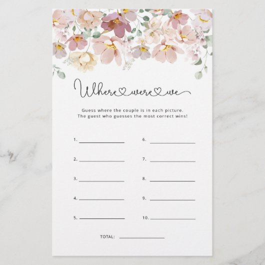 Wilde bloemen Waar waren we vrijgezellenfeest wild (Voorkant)