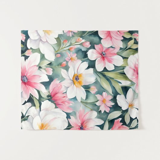 Wilde bloemen wandkleed (Voorkant (horizontaal))