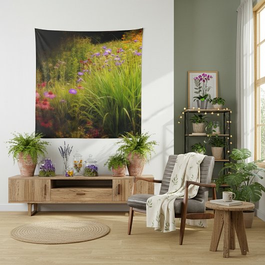Wilde bloemen wandkleed