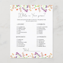 Wilde bloemen Wat in je handtas