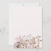 Wilde Bloemen Watercolor Uitnodiging (Achterkant)