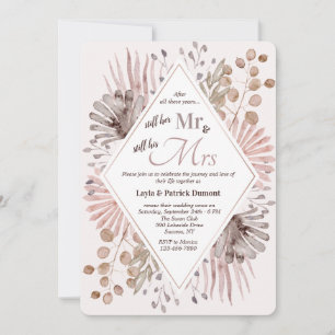 Wilde Bloemen Watercolor Uitnodiging