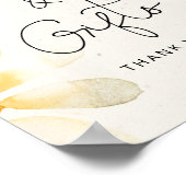 Wilde bloemen waterverf bloemkaarten en cadeaus poster (Hoek)