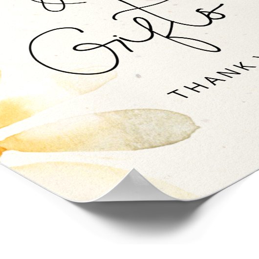 Wilde bloemen waterverf bloemkaarten en cadeaus poster (Hoek)