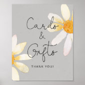 Wilde bloemen waterverf bloemkaarten en cadeaus poster (Voorkant)