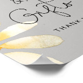 Wilde bloemen waterverf bloemkaarten en geschenken poster (Hoek)