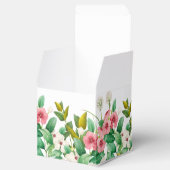 Wilde bloemen Waterverf bruiloft Periwinkle Bedankdoosjes (Geopend)