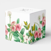 Wilde bloemen Waterverf bruiloft Periwinkle Bedankdoosjes (Achterkant)