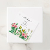 Wilde bloemen Waterverf bruiloft Periwinkle Bedankjes Labels (In situ)