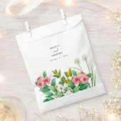 Wilde bloemen Waterverf bruiloft Periwinkle Bedankzakje (Geknipt)