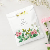 Wilde bloemen Waterverf bruiloft Periwinkle Bedankzakje (Gezegeld)