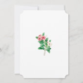 Wilde bloemen Waterverf bruiloft Periwinkle Kaart (Achterkant)