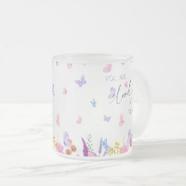 Wilde Bloemen Waterverf Christelijke Bijbelvers  Matglas Koffiemok