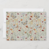Wilde bloemen Waterverf Kalender en Foto's Save The Date (Achterkant)