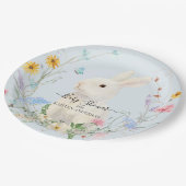 Wilde bloemen Waterverf Konijnenbietenvlinder Papieren Bordje (Gekanteld)