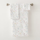 Wilde bloemen, waterverf weide bad handdoek (Insitu)