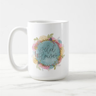 Wilde bloemen, weesmeel koffiemok