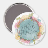 Wilde bloemen, weesmeel magneet (Voorkant / Achterkant)