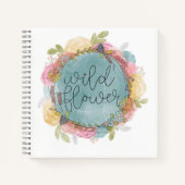 Wilde bloemen, weesmeel notitieboek (Voorkant)