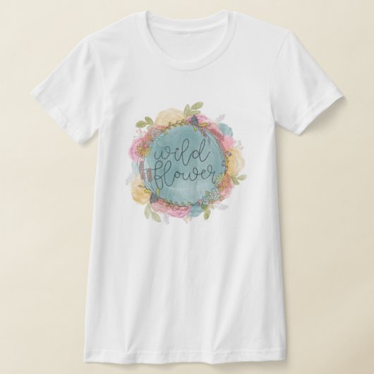 Wilde bloemen, weesmeel t-shirt (Laagn)
