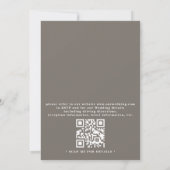 Wilde Bloemen Weide Elegante Moderne QR Code Trouw Kaart (Achterkant)